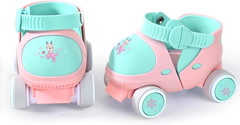 Mpoutik Kids Children's Adjustable Quad Roller Skates Wheels Lock Boys Girls Roller Skate for Beginners Toddlers Baby Age 2-6 Years Old - Image 1